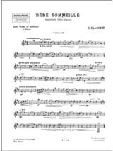 Bébé sommeille - Georges Blanchet - Partition - Violon